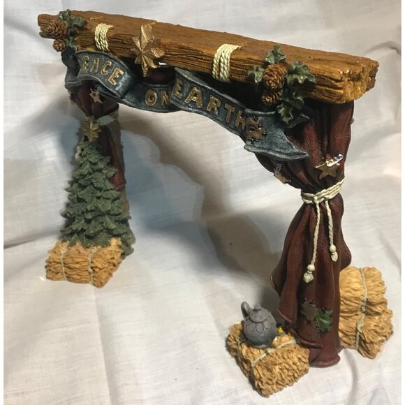 Boyds Bears & Friends Bearstone Collection The Stage Peace on Earth Arch - Picture 4 of 12